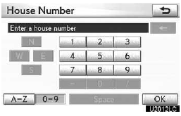 8. Input a house number.