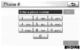 4. Input a telephone number.