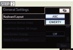 Touch “ABC” or “QWERTY”.