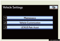 1 Maintenance information set-