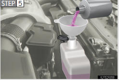 Add engine coolant if neces-