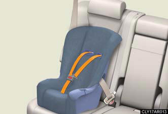 Seat belts equipped with a child