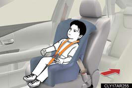If the driver’s seat interferes with the child