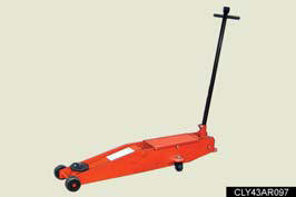 Lift up the vehicle using a floor jack such as