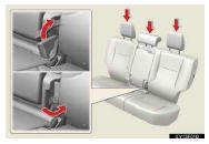Folding down second seatbacks