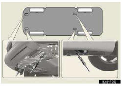 If your Lexus is transported by flat bed truck, it should be tied down at the
