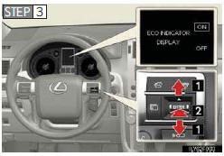 1. Press the “ENTER” switch upwards or downwards to select the desired setting