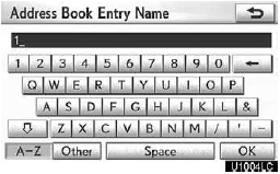 Enter letters by touching the keys directly