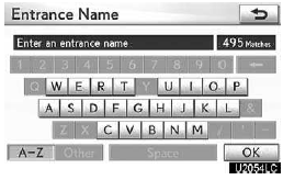 7. Input a freeway entrance or exit name.