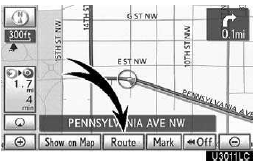 1. Touch “Route”.
