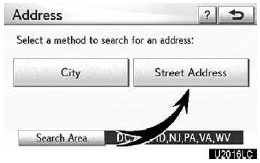 3. Touch “Street Address”.