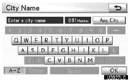 2. Input the city name.