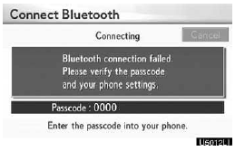 When this screen is displayed, follow the guidance on the screen to try again.