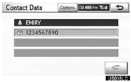 3. Select the desired number from the list.