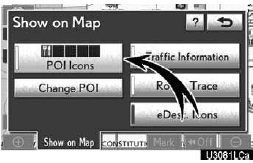 2. Touch “POI Icons”.