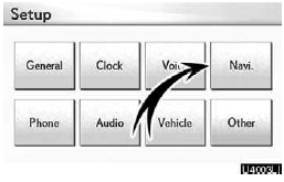 2. Touch “Navi.”.