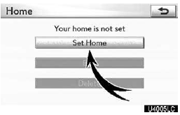 4. Touch “Set Home”.
