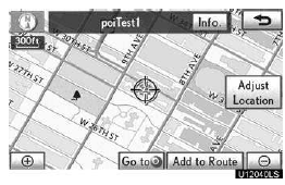 The POI will be shown on the map. You can touch the “Go to