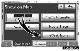 2. Touch “eDest. Icons”.