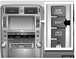 1. Push the “DEST” button.