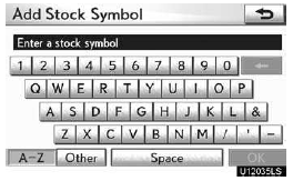 2. Input the stock symbol you would like to add.