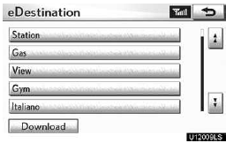 4. Touch the desired eDestination folder.