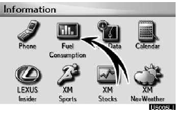 2. Touch “Fuel Consumption