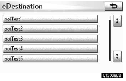 5. Touch the desired location.