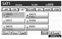 2. Touch one of the channel selector buttons (1 — 6) and hold it until a beep