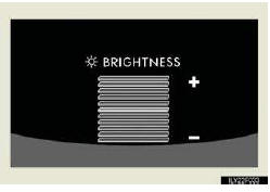 Press the display adjustment switch (“∧” or “∨”) to adjust the brightness.