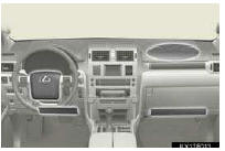 The pad section of the steering wheel, dashboard near the front passenger airbag