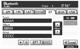 “Album  ”: Touch this button