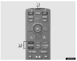 1. Turning on DVD changer mode