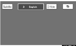 Select “Subtitle” on the settings screen.