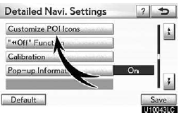 4. Touch “Customize POI Icons”.
