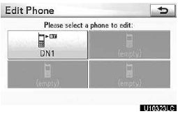 3. Select the phone to edit.