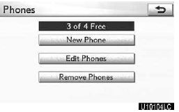 2. Touch “Remove Phones”.