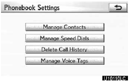 4. Touch “Manage Contacts”.