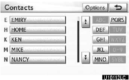 4. Touch “Options”.