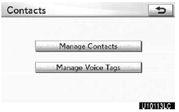 5. Touch “Manage Contacts”.