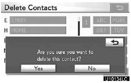 3. Touch “Yes”.