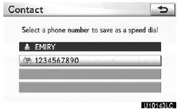 3. Touch the desired phone number.