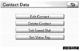 6. Touch “Set Speed Dial”.