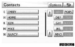 4. Touch “Options”.