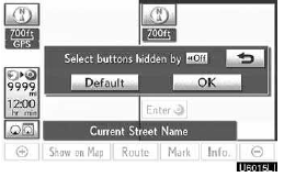 5. Touch the button to be turned off.