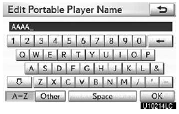 3. Use the software keyboard to input the device name.