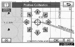 2. Touch the 8 directional button to move the cursor