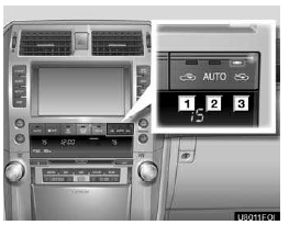 1. Recirculated air mode