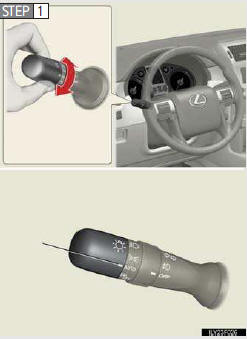 Turn the headlight switch to the “AUTO” position.
