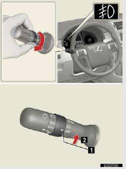  1.  Turns the fog lights off